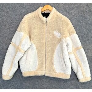Vicinity x Lost Boys Fleece Jacket Mens Medium Pile Sherpa Lined Zip Movie 80s